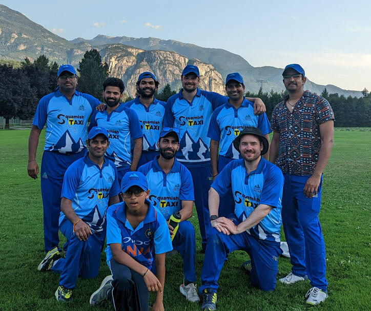 Squamish cricket club team photo